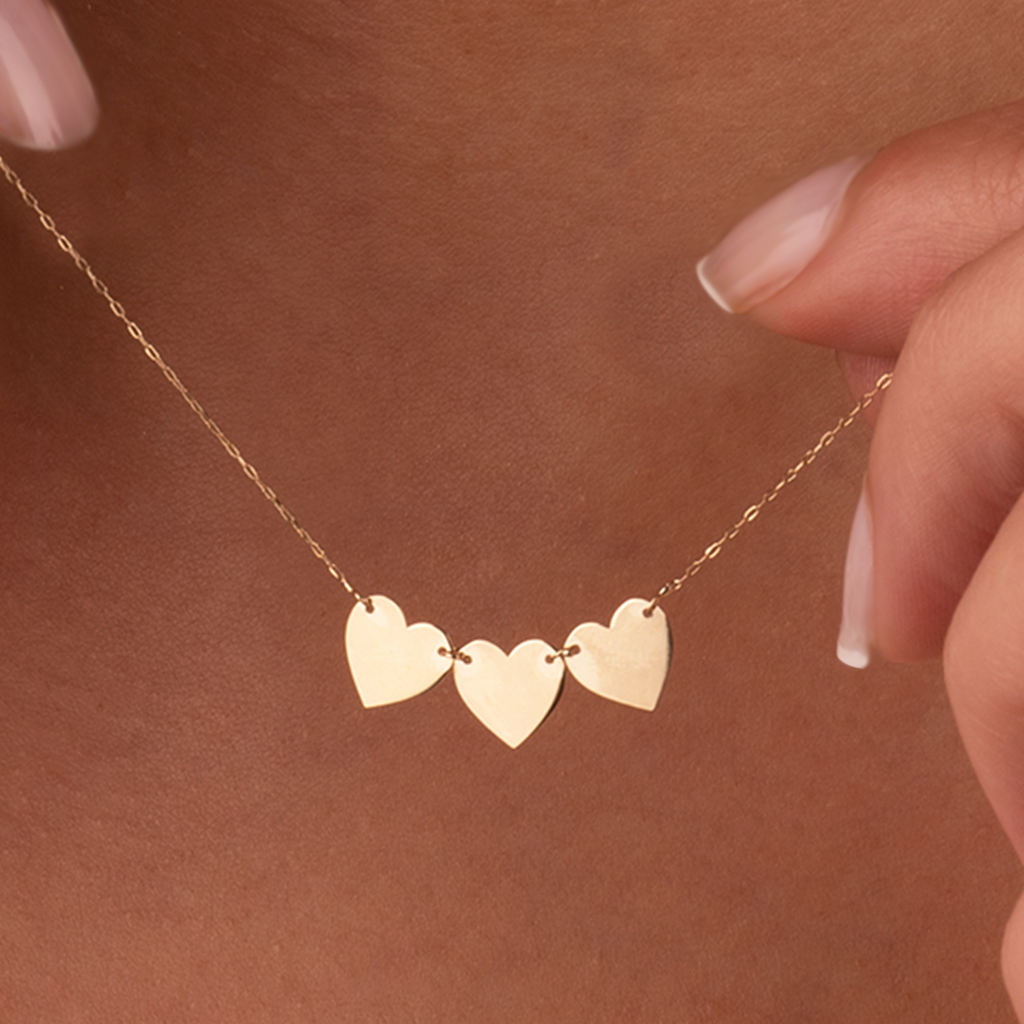 Kalpli 14 Ayar Altın Minimal Kolye