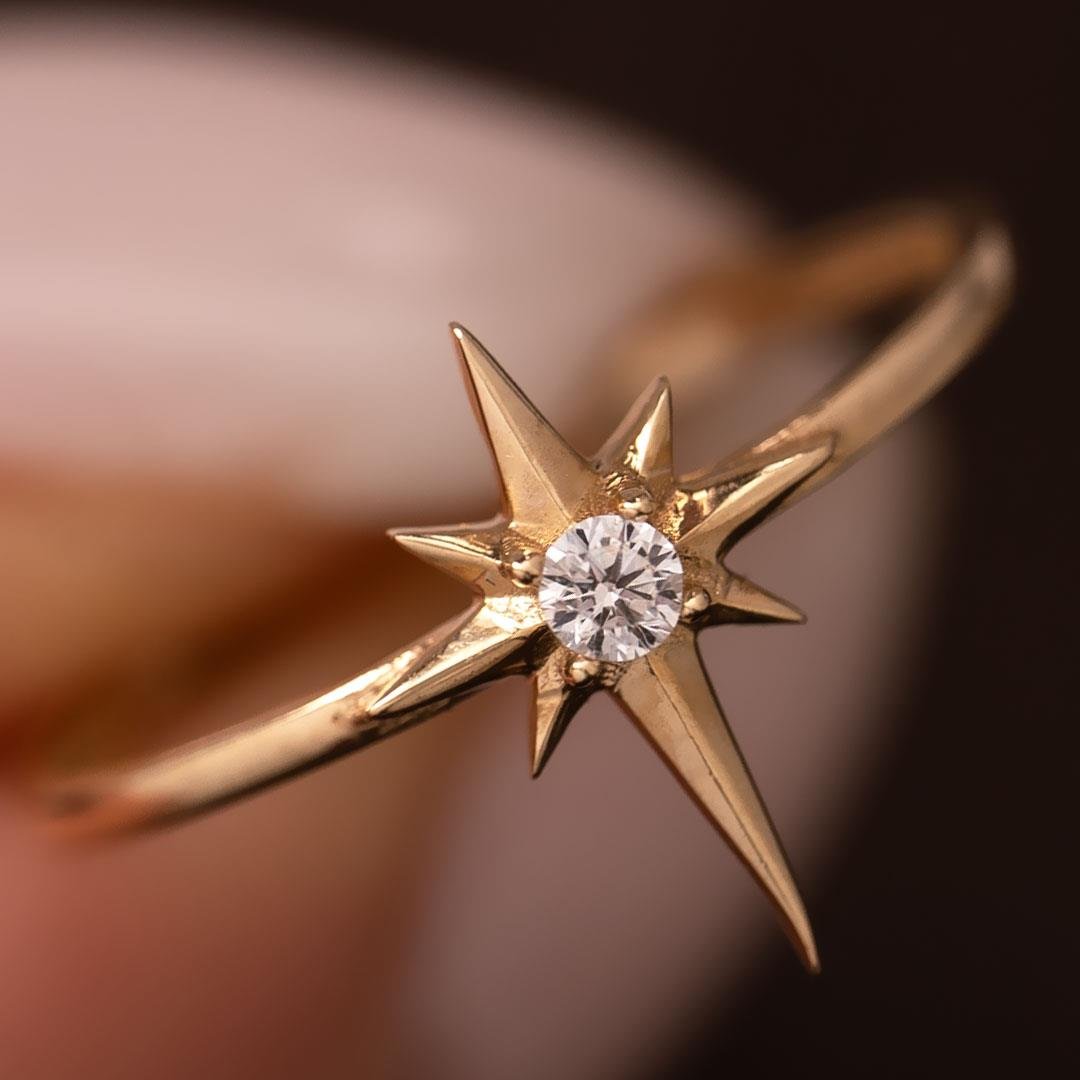 Kuzey Yıldızı 14 Ayar Altın Yüzük 