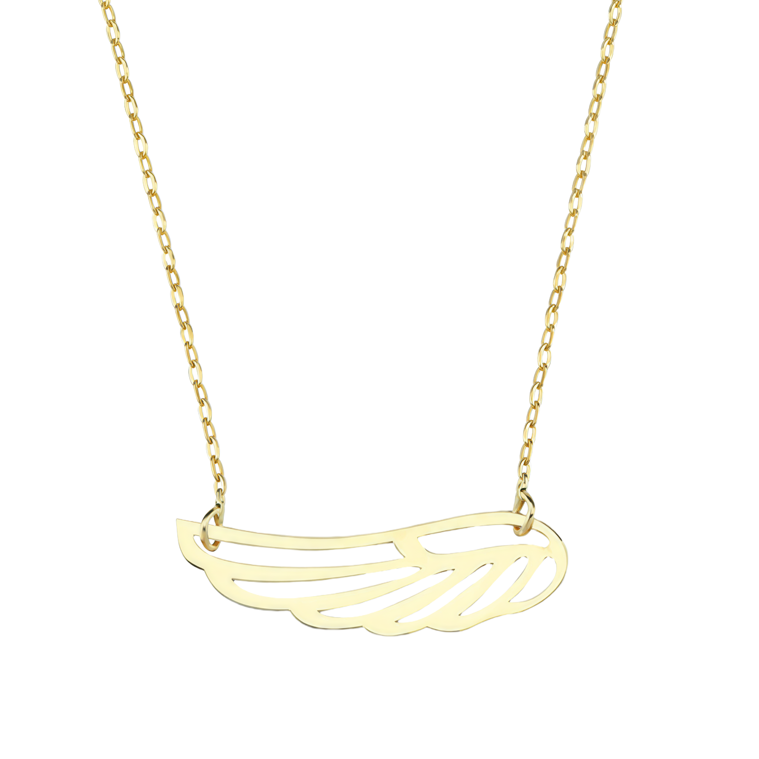 Melek Kanadı 14 Ayar Altın Kolye