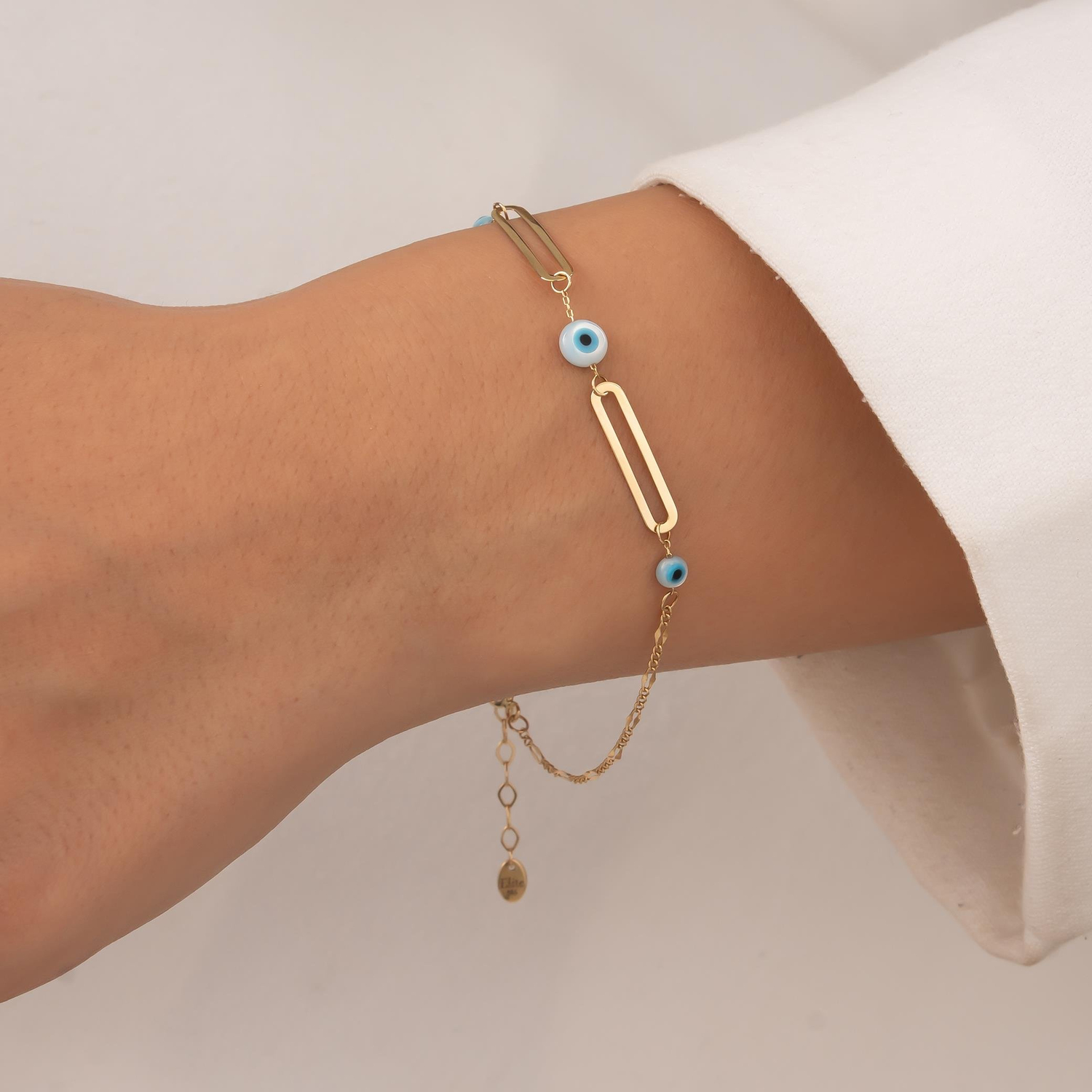 Nazar Boncuklu 14 Ayar Altın Bileklik