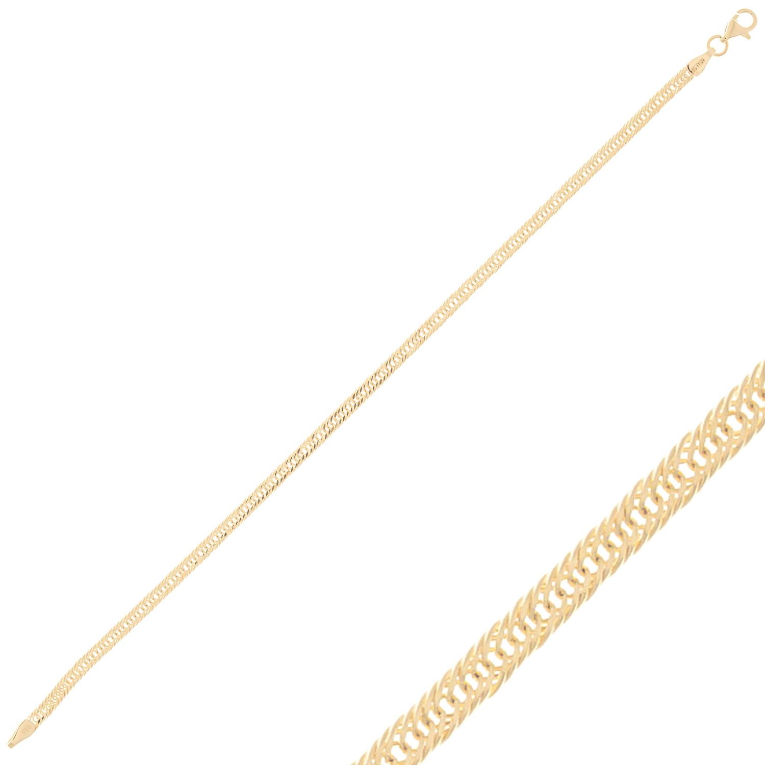 Örgü Model 14 Ayar Altın Bileklik