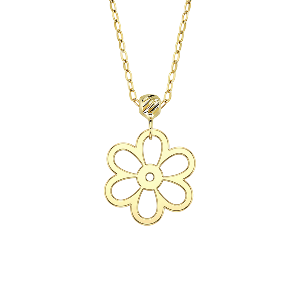 Papatya 14 Ayar Altın Kolye