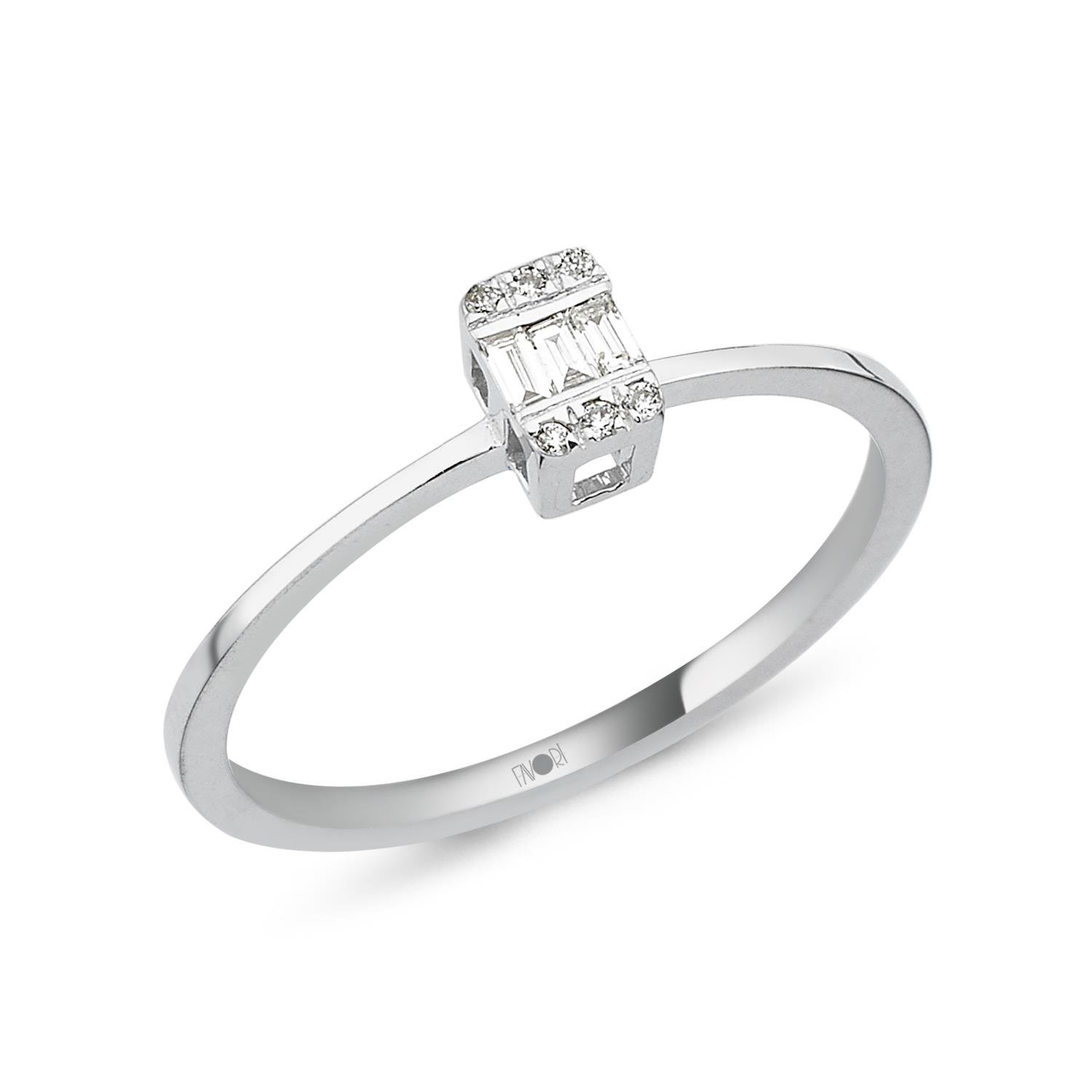 PIRLANTA BAGET YÜZÜK 0.07 CT