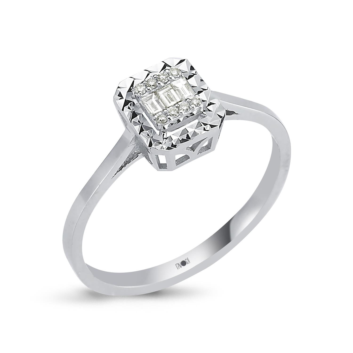 PIRLANTA BAGET YÜZÜK 0.08 CT