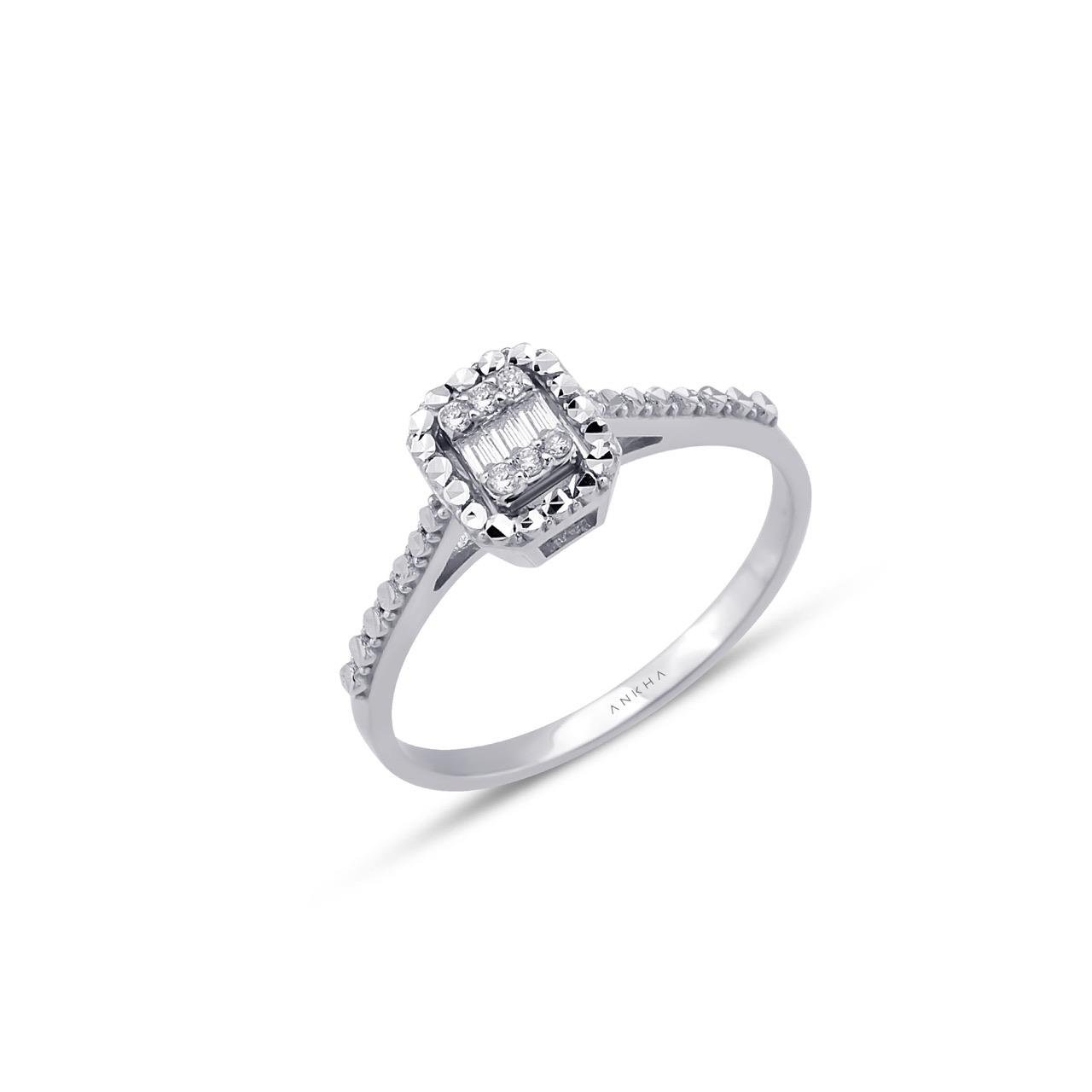 PIRLANTA BAGET YÜZÜK 0,03 CT