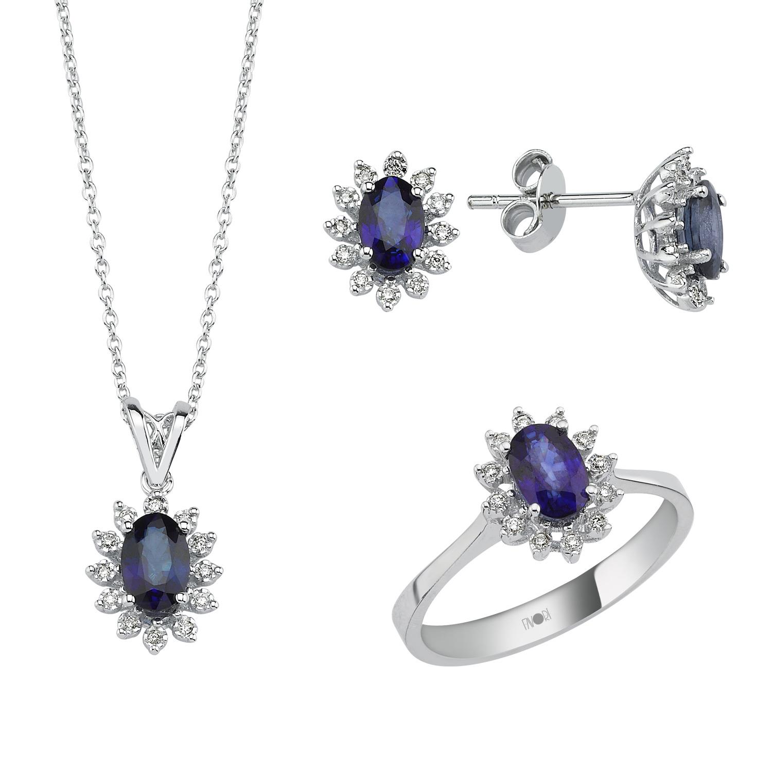 PIRLANTA SAFİR  MİNİSET