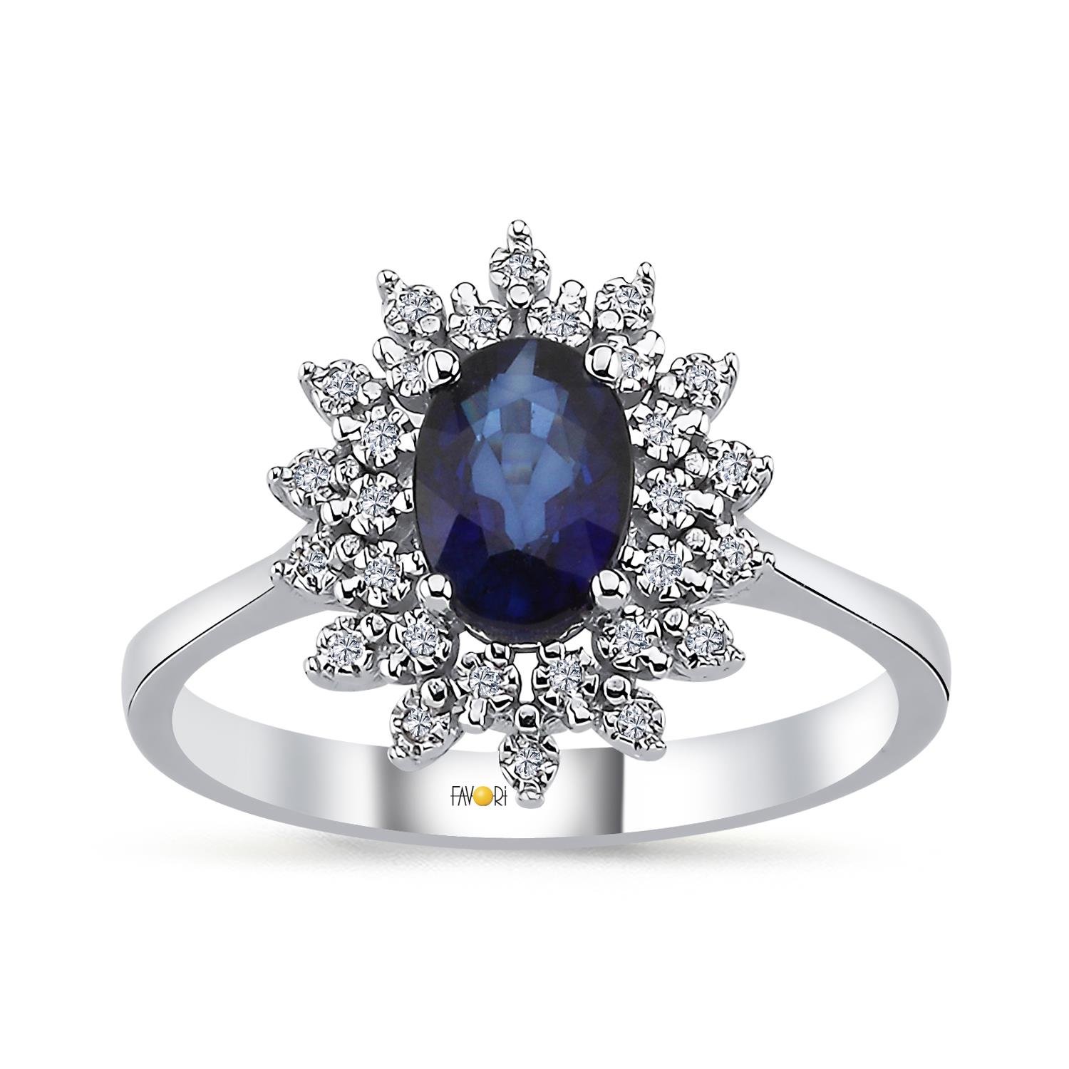 PIRLANTA SAFİR YÜZÜK