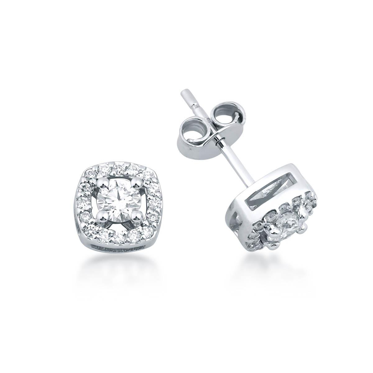 Pırlanta Tektaş Küpe