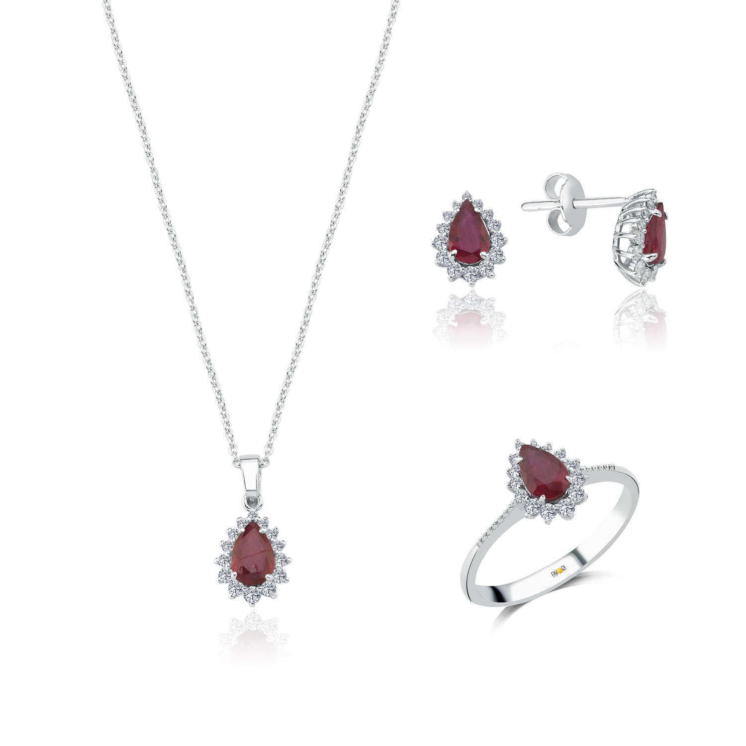 PIRLANTA YAKUT MİNİ SET