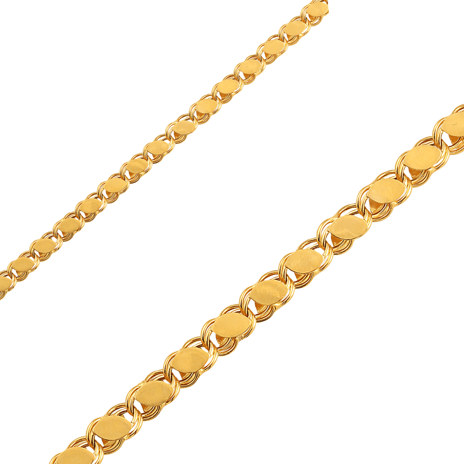 Pullu Bileklik 7 mm 14 Ayar Altın