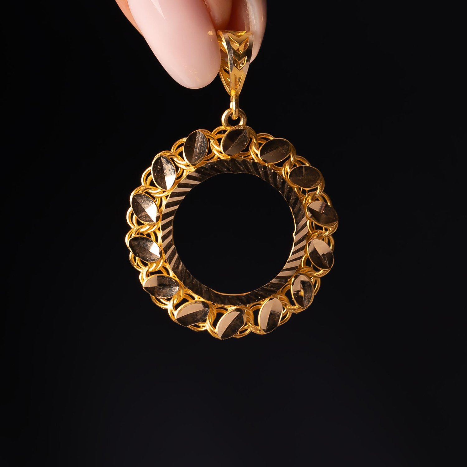 Pullu Çeyrek Altın Çerçevesi 14 Ayar Altın