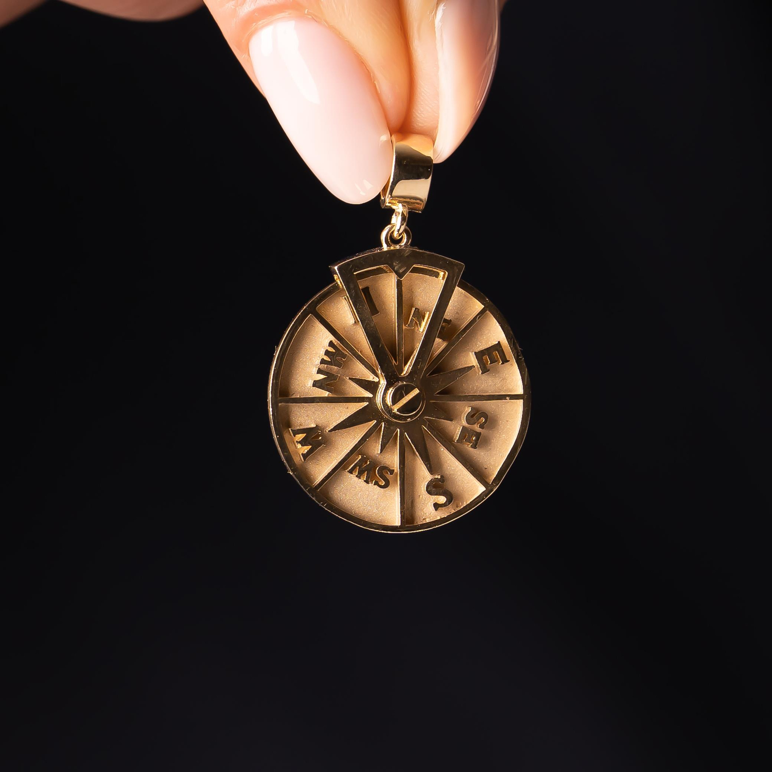 Pusula 14 Ayar Kolye Ucu