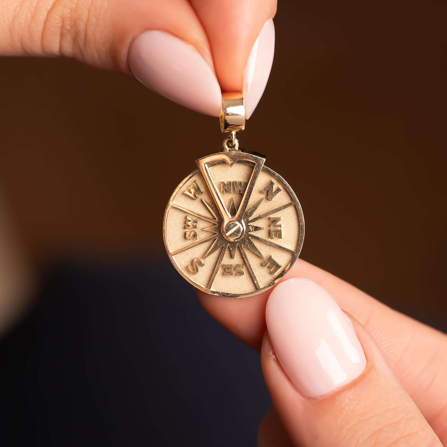 Pusula 14 Ayar Kolye Ucu