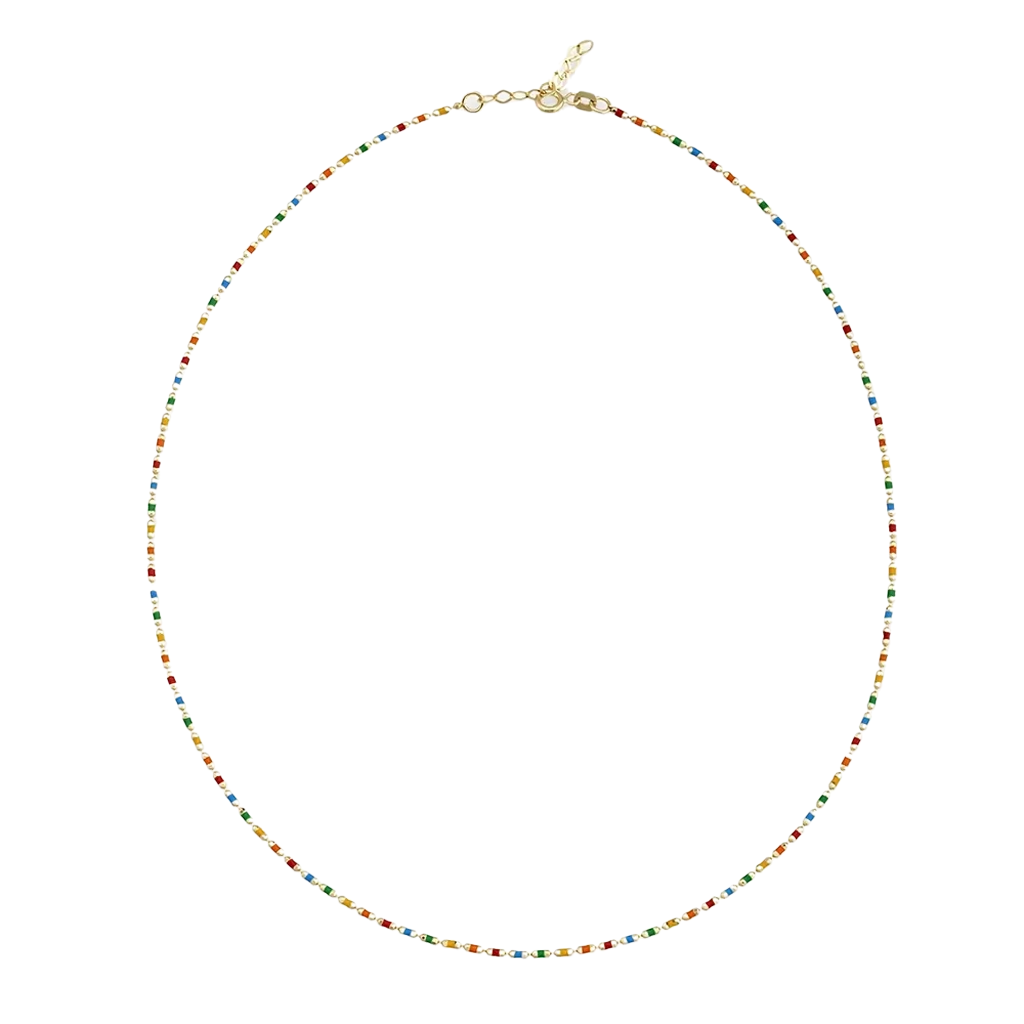 Renkli 14 Ayar Altın Zincir