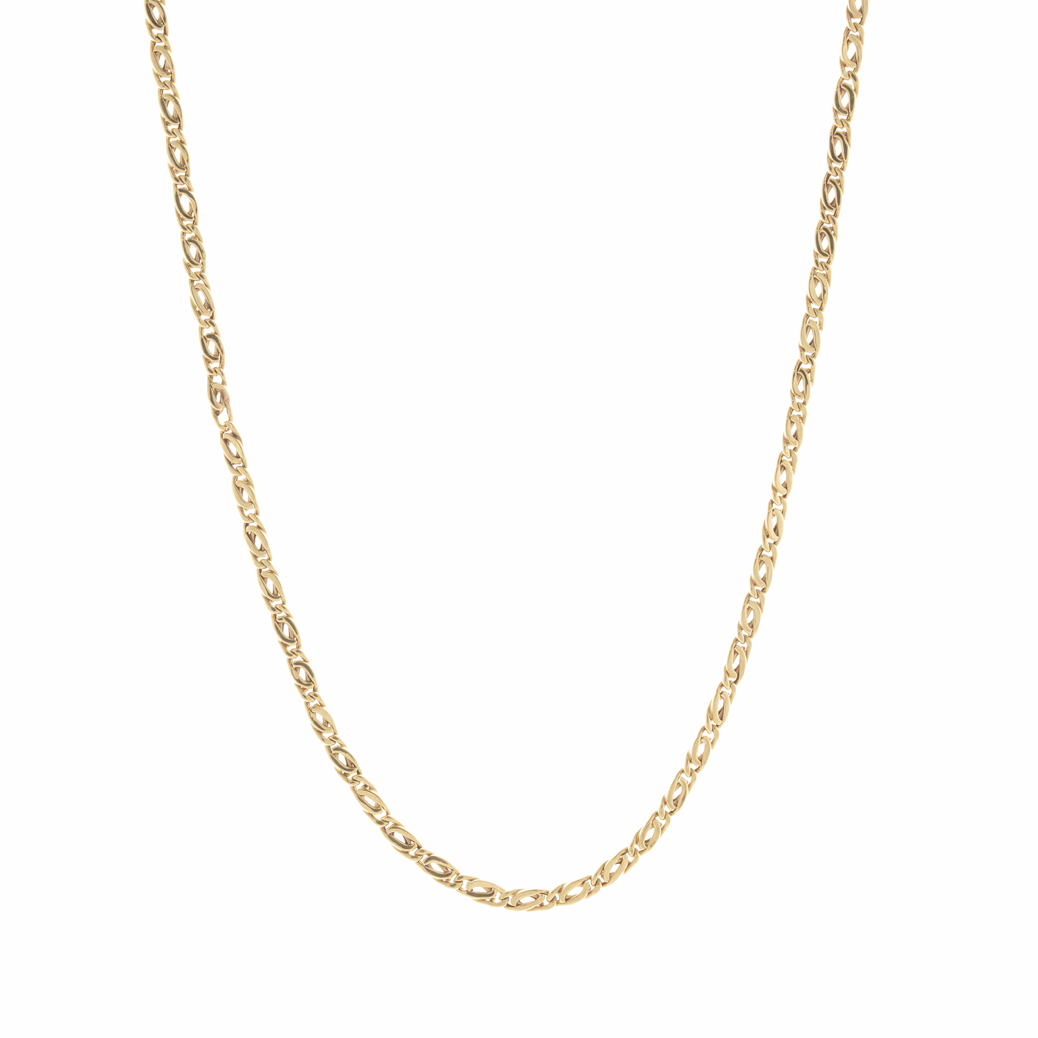 Sarmal 4 mm 14 Ayar Altın Zincir 