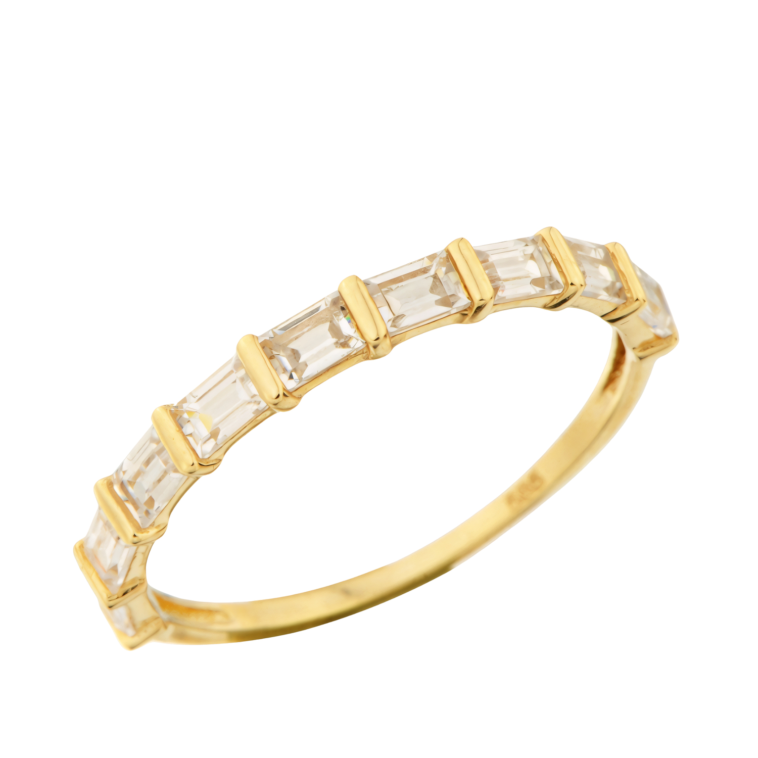 Sıra Taşlı 14 Ayar Altın Yüzük 