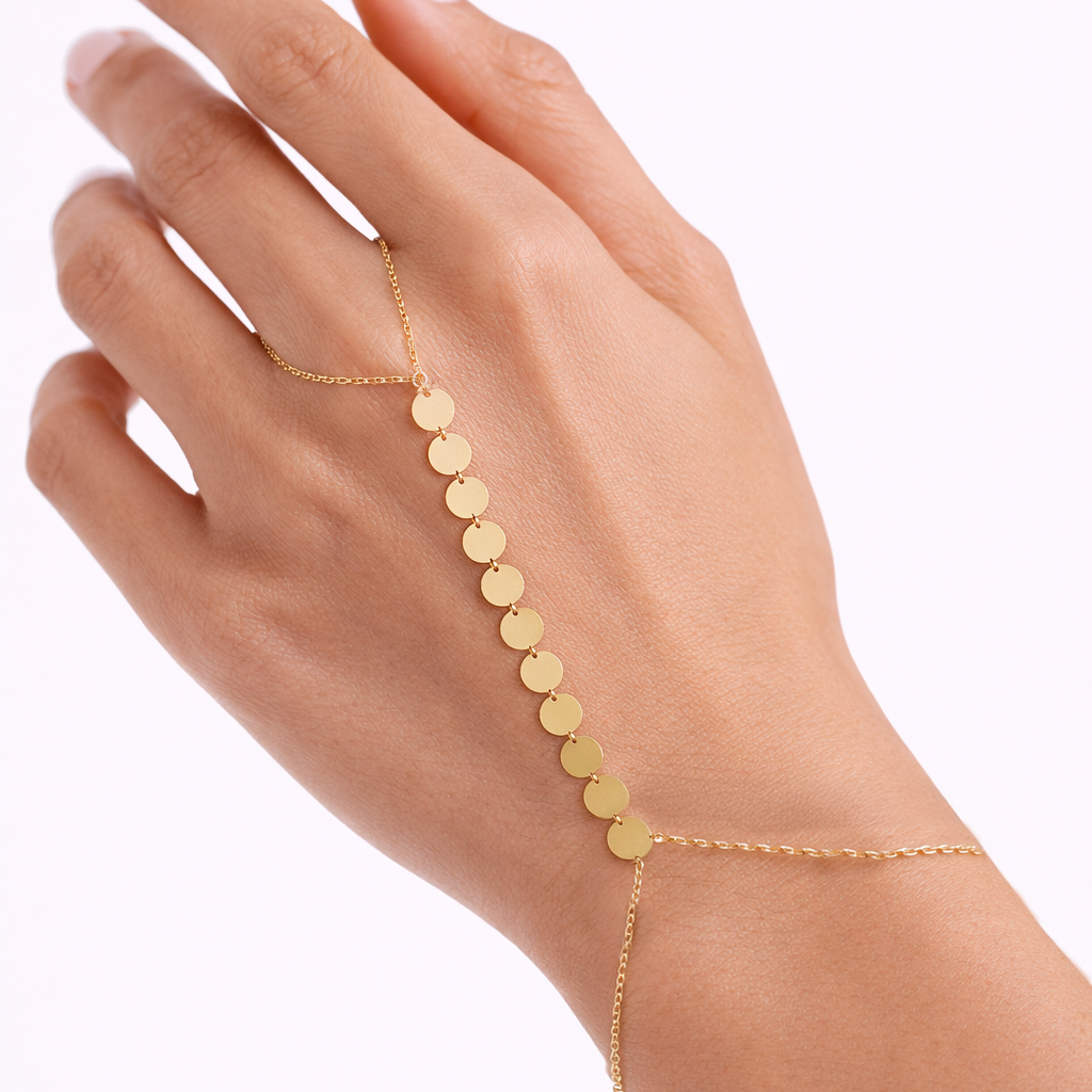 Sıralı Plaka 14 Ayar Altın Şahmeran Bileklik