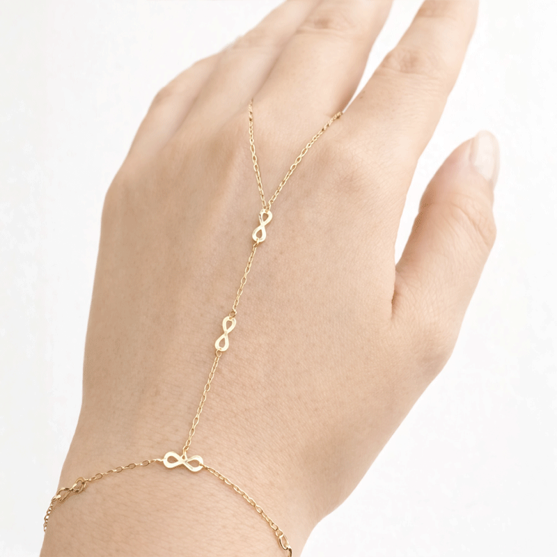 Sonsuzluk 14 Ayar Altın Şahmeran Bileklik