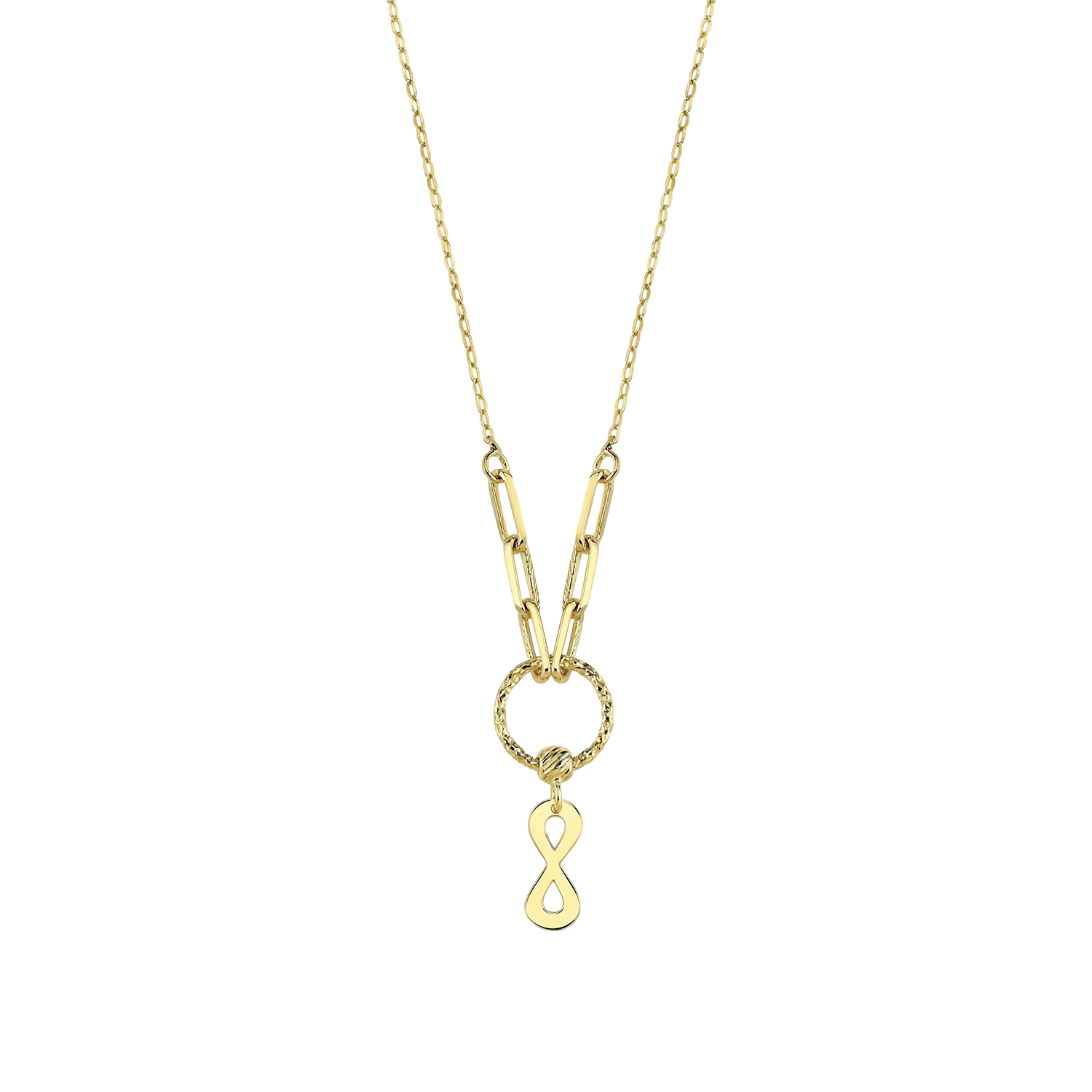 Sonsuzluk Minimal 14 Ayar Altın Kolye