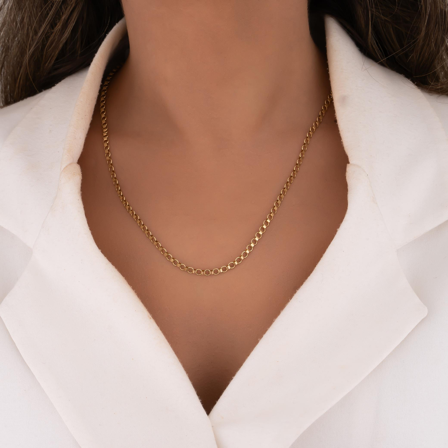 Spor 14 Ayar Altın Zincir 3 Mm