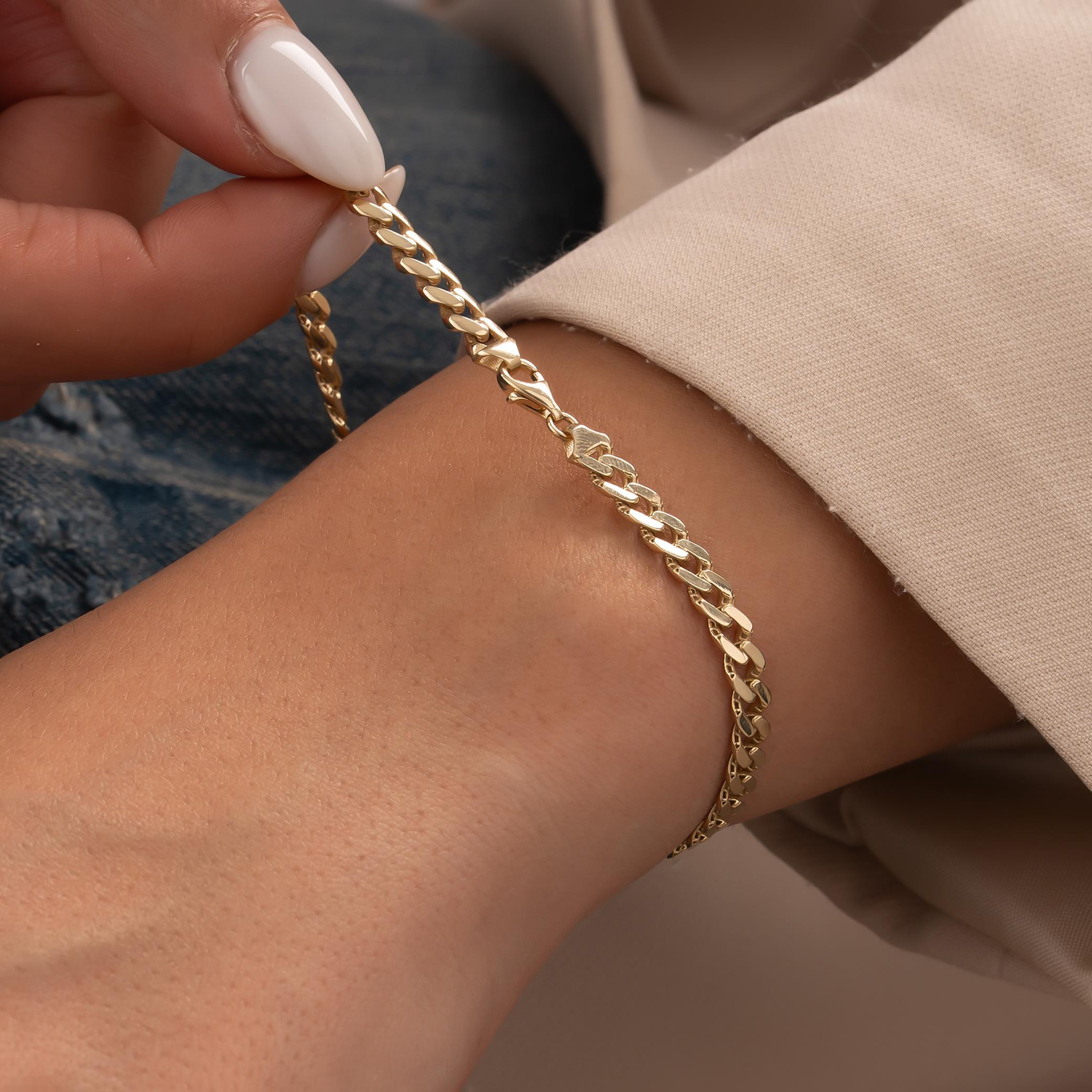 Spor Gurmet 14 Ayar Altın Bileklik