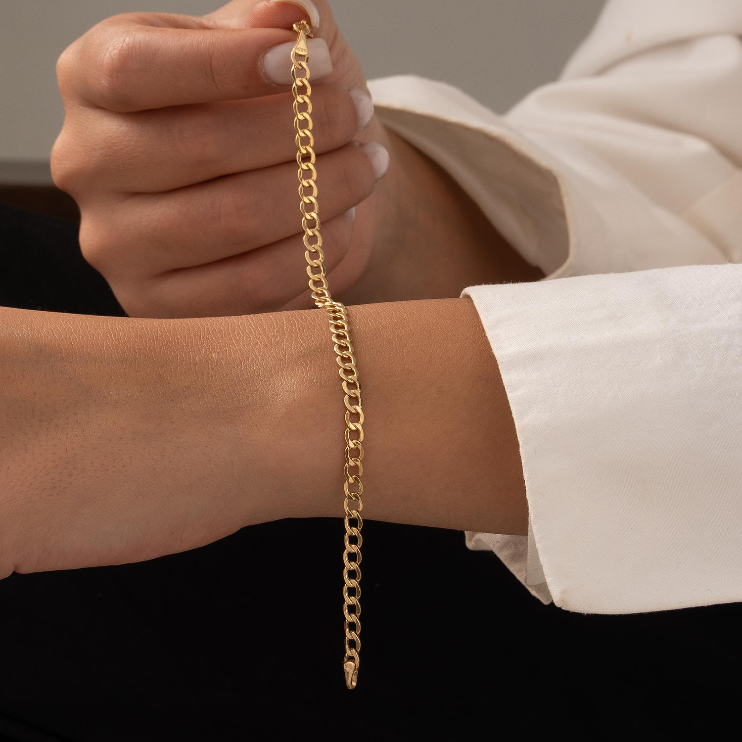 Spor Model 14 Ayar Altın Bileklik