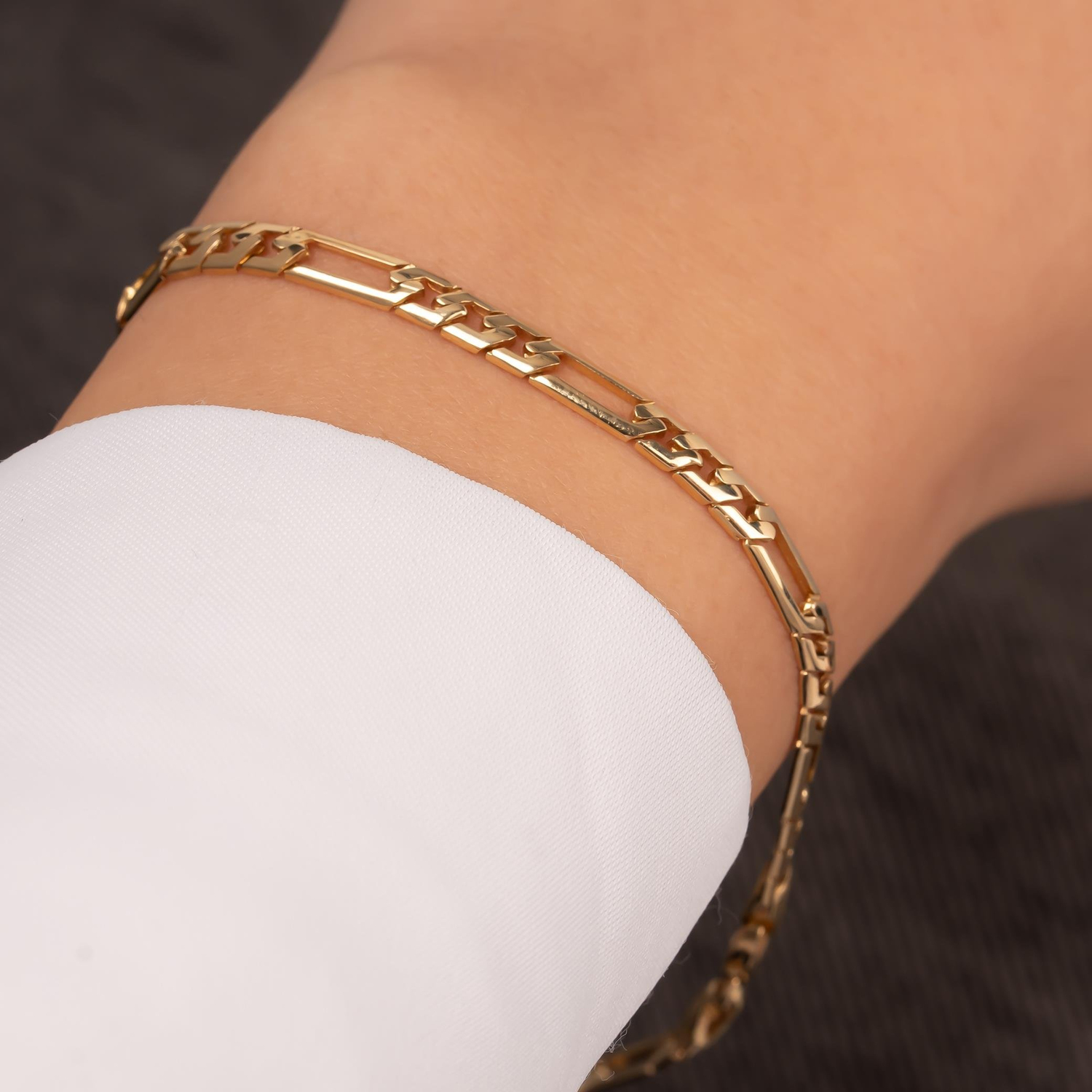 Spor Model 14 Ayar Altın Bileklik