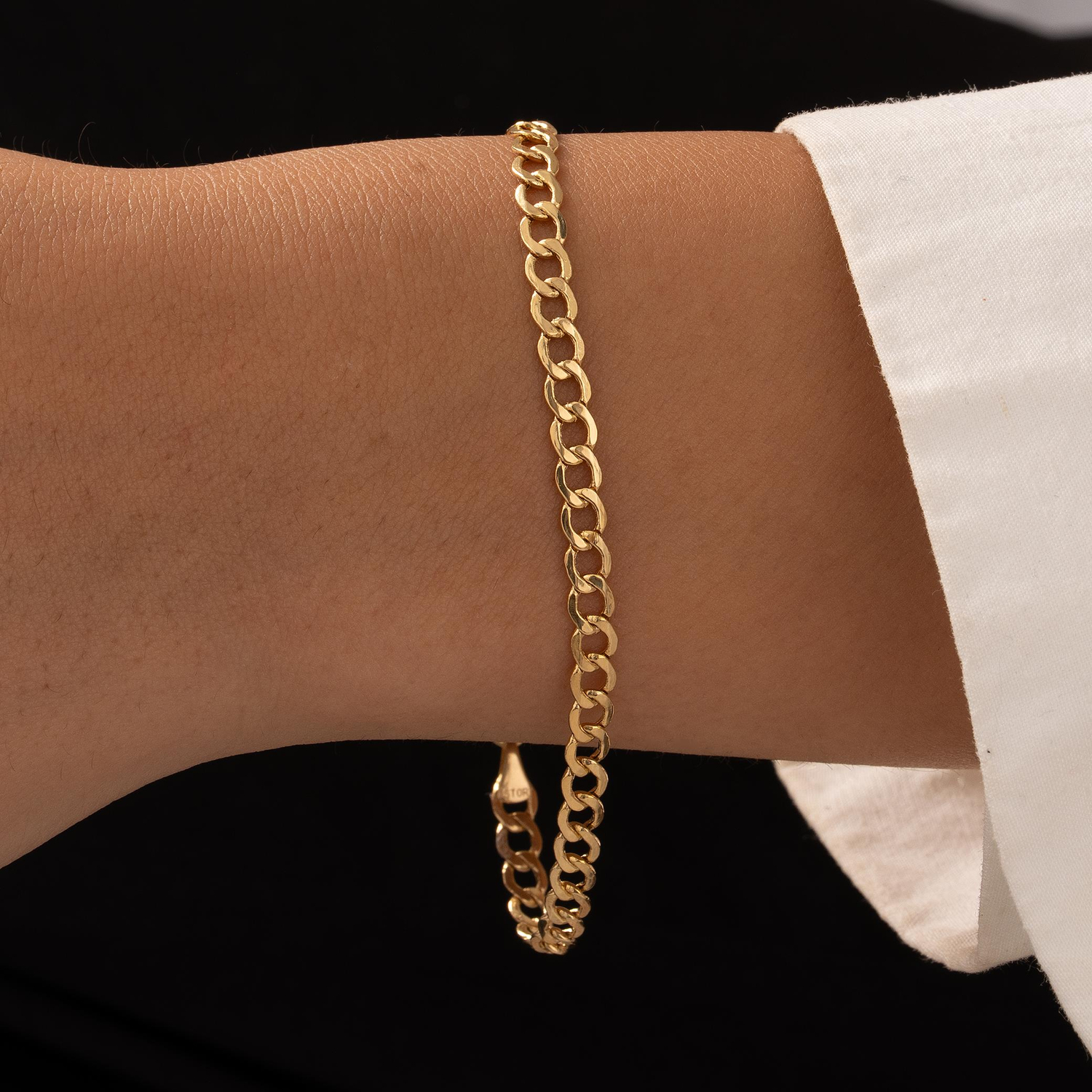 Spor Model 14 Ayar Altın Bileklik