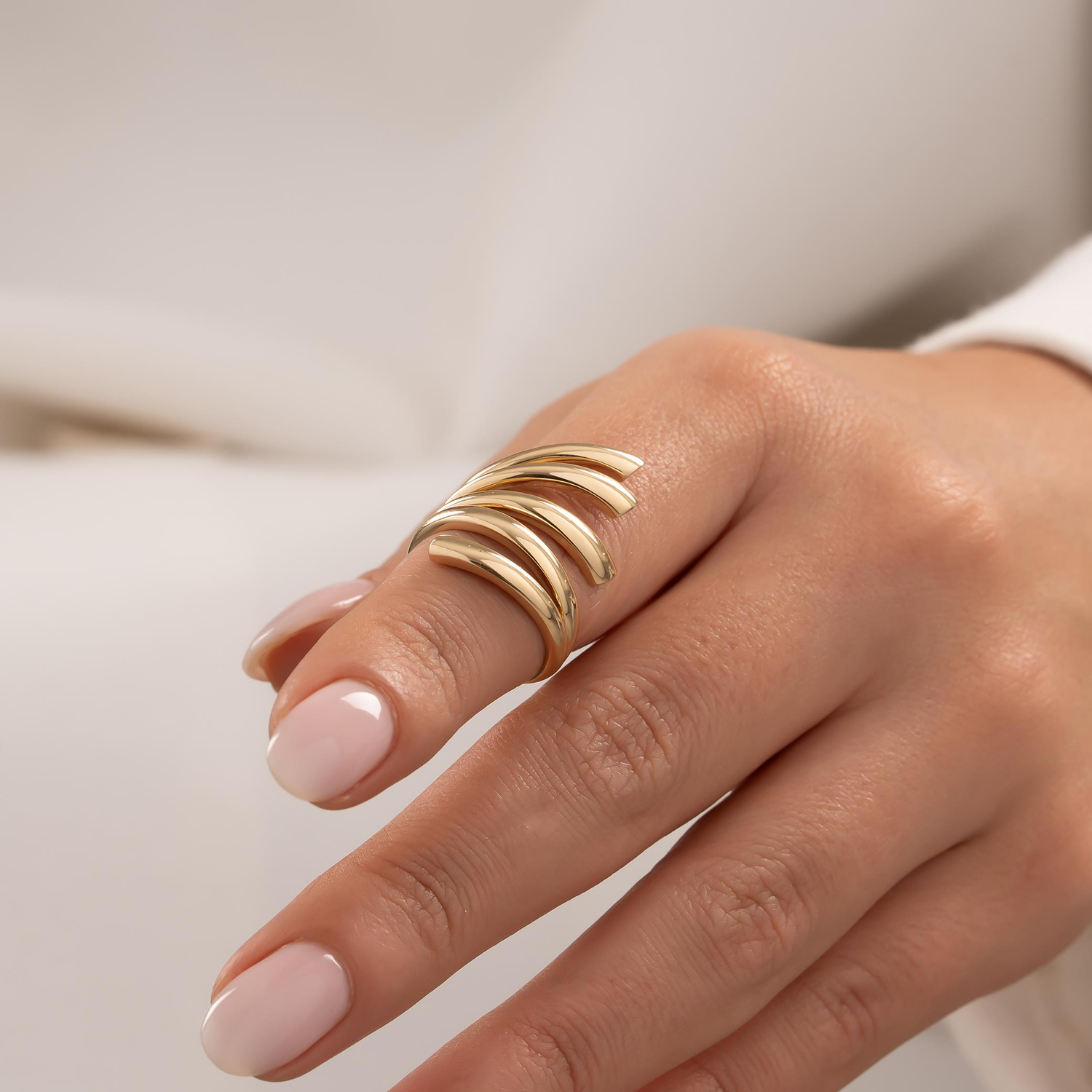 Spor Model 14 Ayar Altın Yüzük