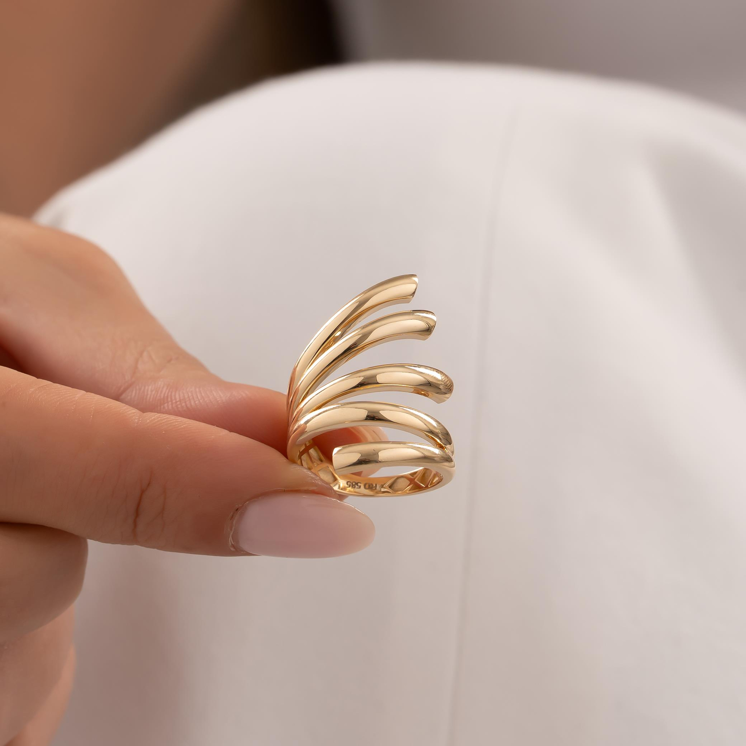 Spor Model 14 Ayar Altın Yüzük