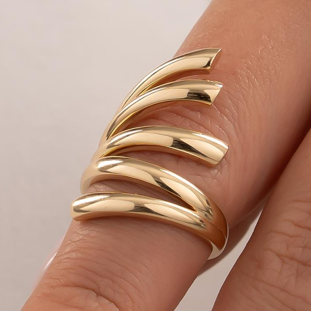 Spor Model 14 Ayar Altın Yüzük