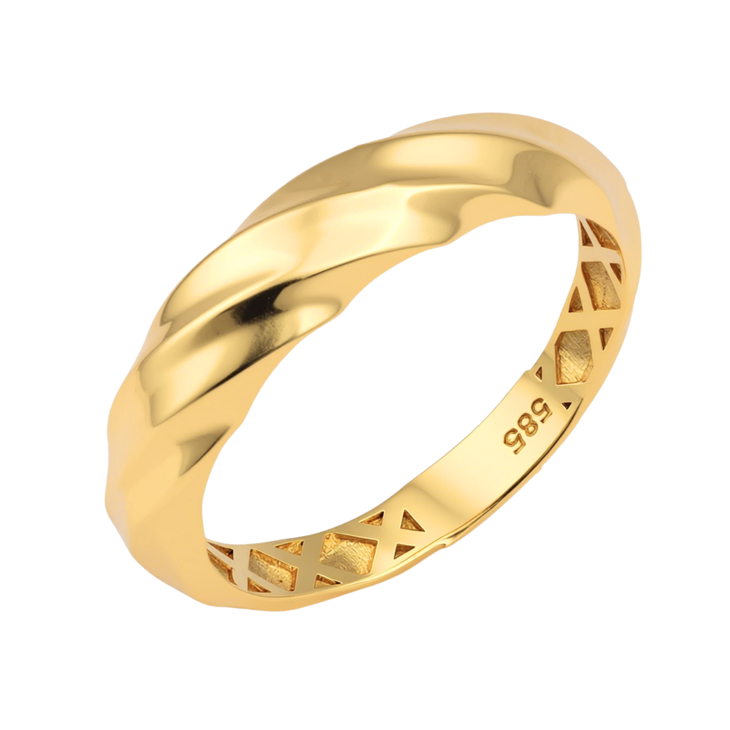 Spor Model 14 Ayar Altın Yüzük