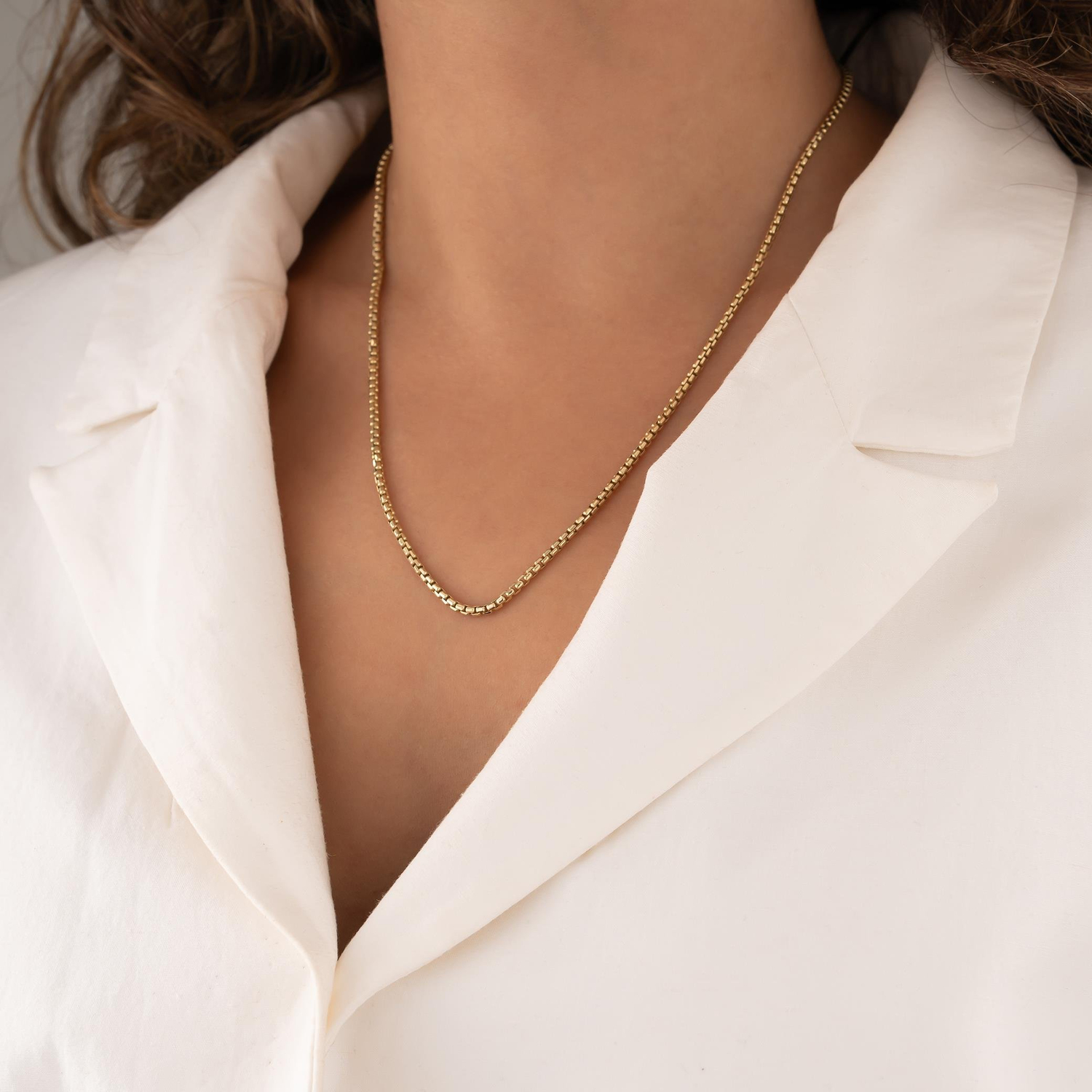 Spor Model 14 Ayar Altın Zincir