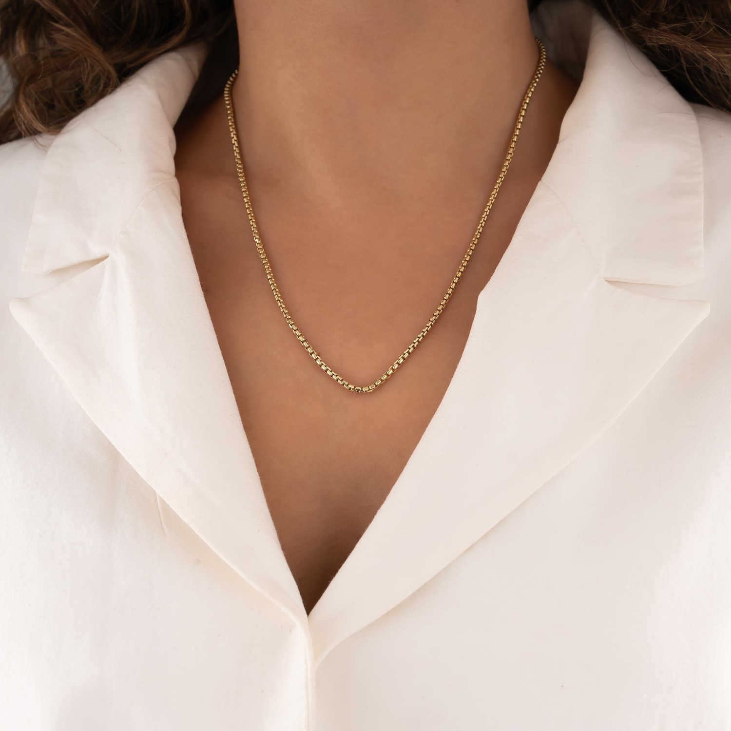 Spor Model 14 Ayar Altın Zincir