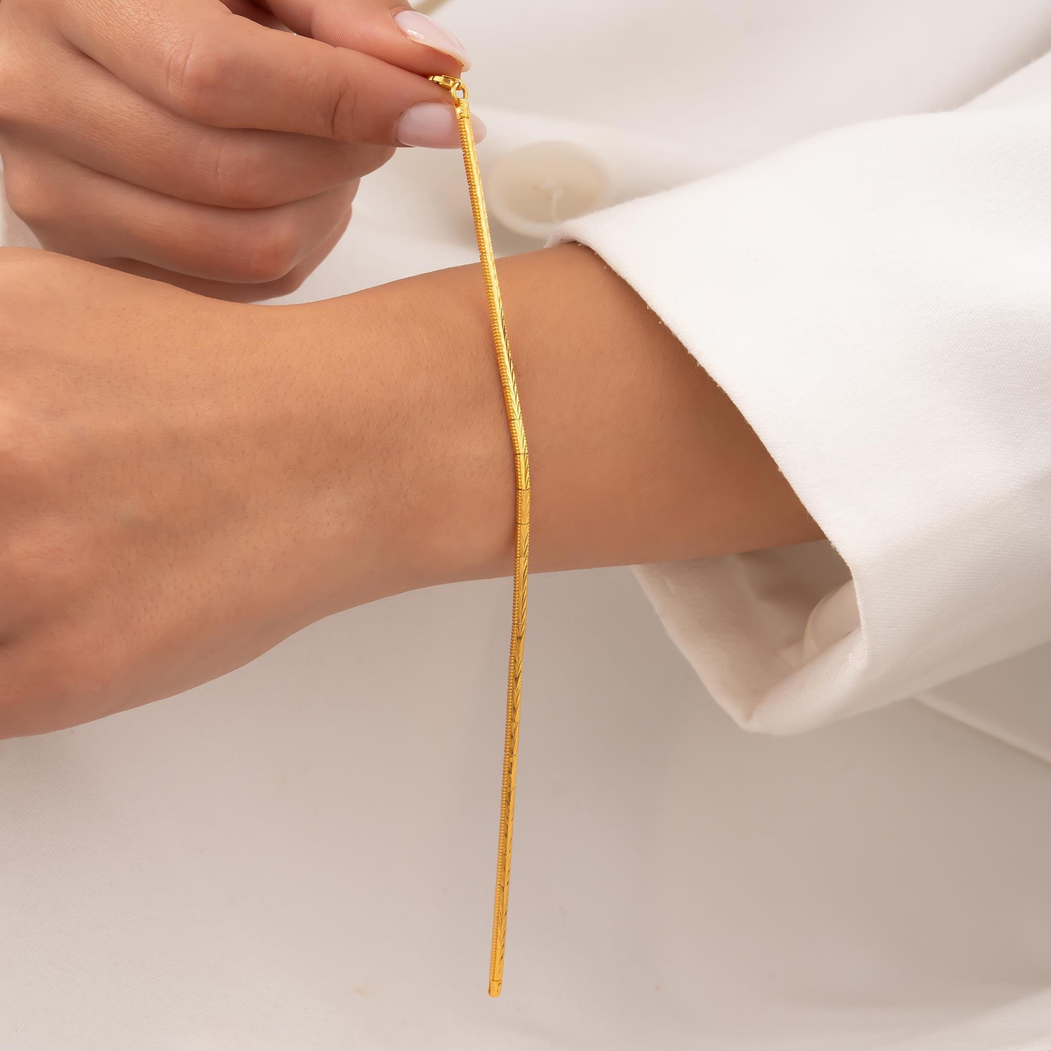 Tasarım 14 Ayar Altın Bileklik