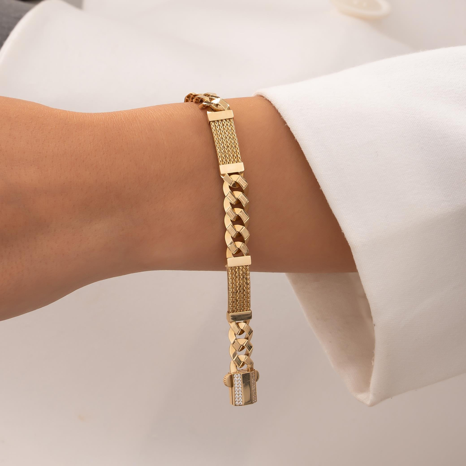 Tasarım 14 Ayar Altın Gurmet Bileklik