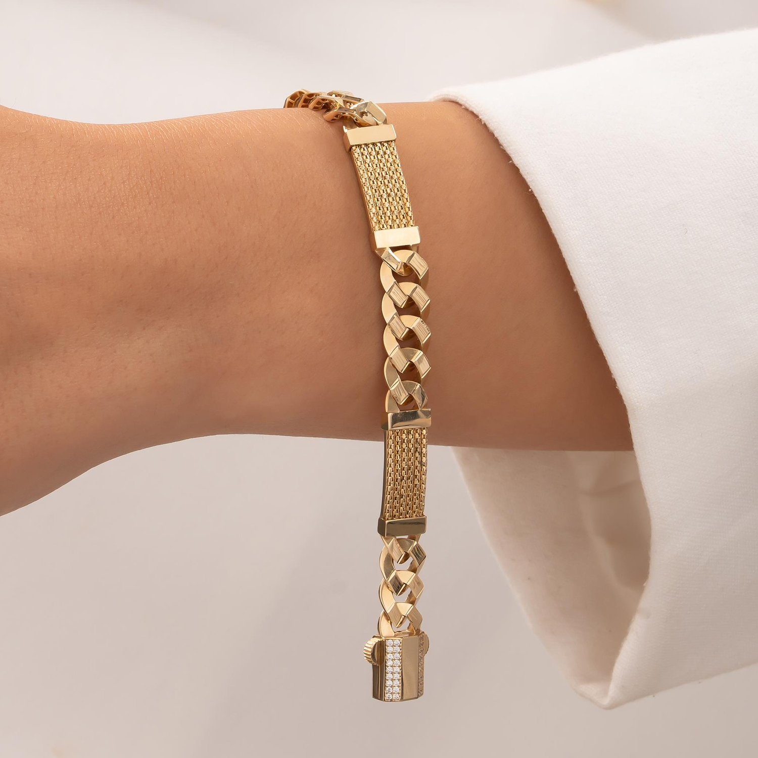 Tasarım 14 Ayar Altın Gurmet Bileklik