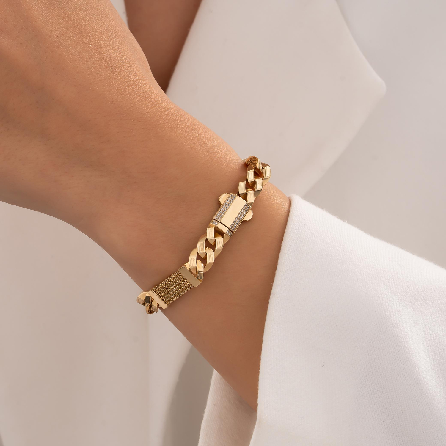 Tasarım 14 Ayar Altın Gurmet Bileklik