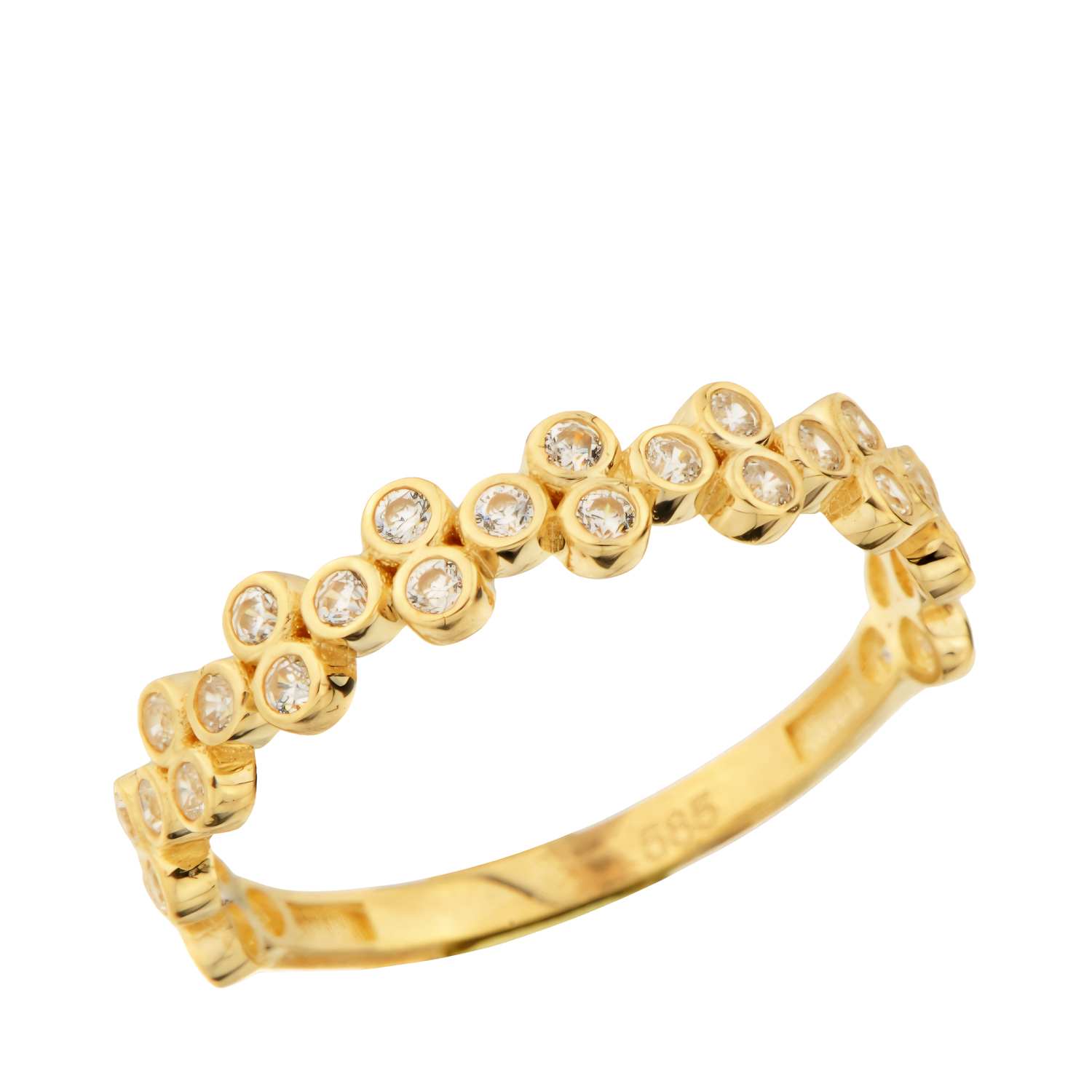 Taşlı Spor Model 14 Ayar Altın Yüzük 