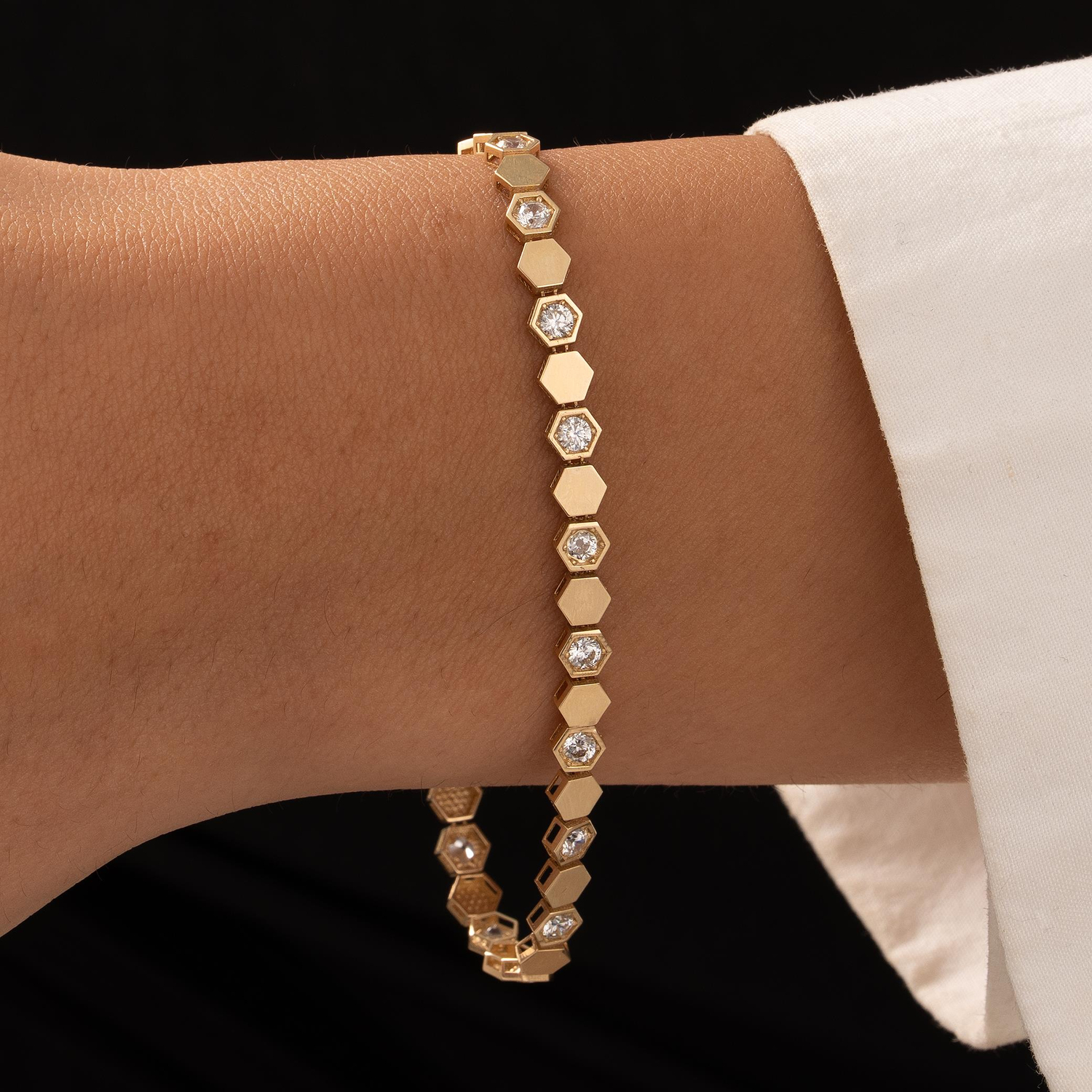 Taşlı Spor Model 14 Ayar Bileklik