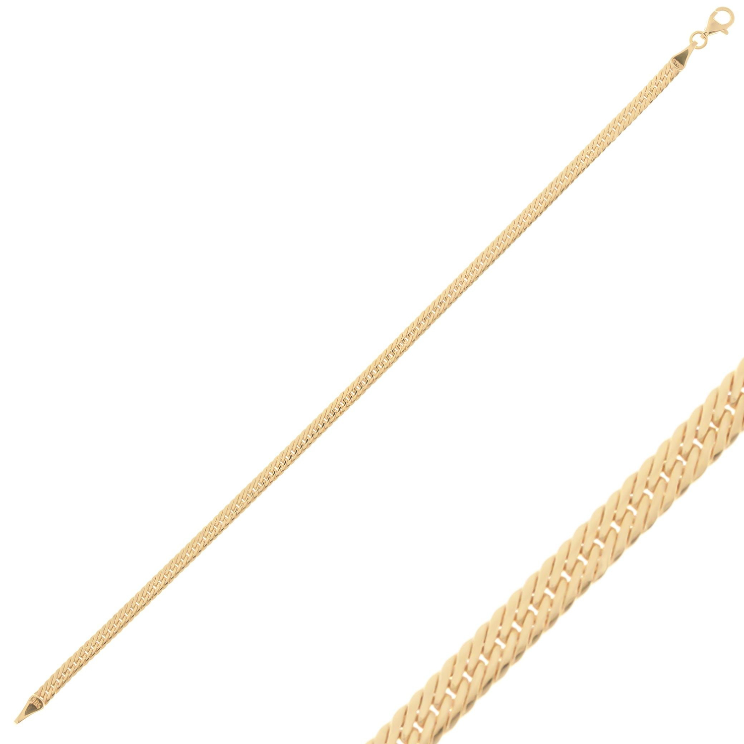 Taşsız Gurmet Spor Bileklik 14 Ayar Altın