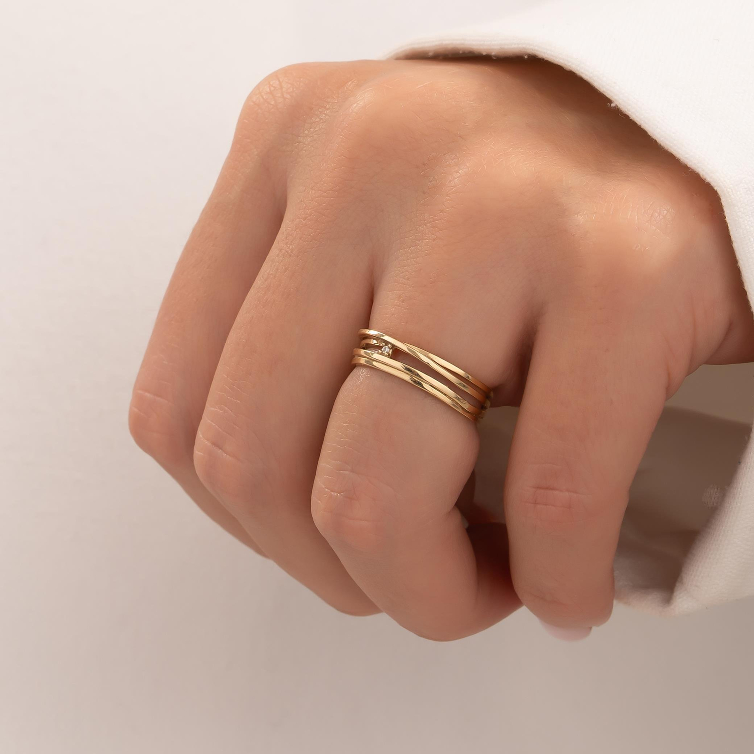 Taşsız Trend Model 14 Ayar Altın Yüzük