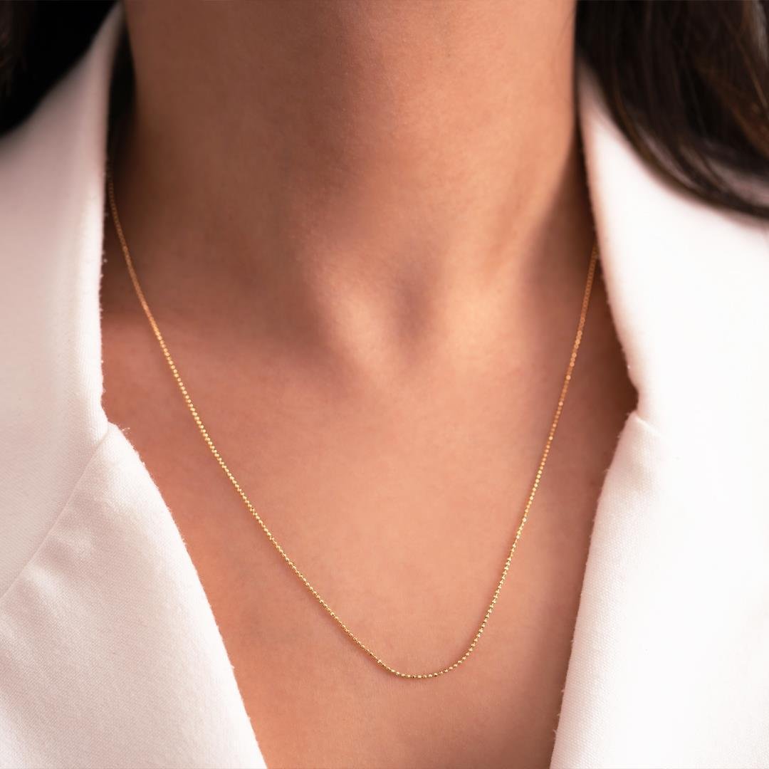 Tırnak Makası 14 Ayar Altın Zincir 