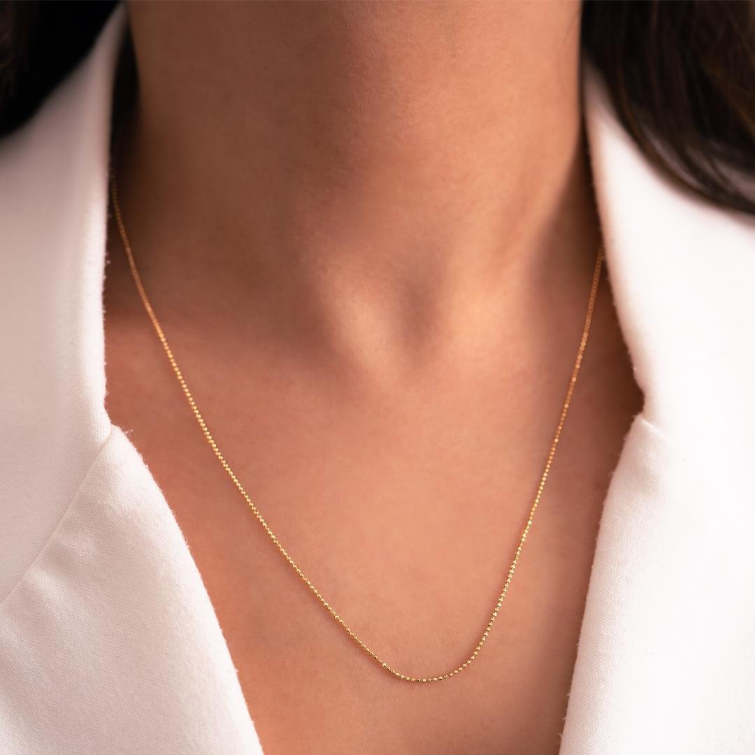 Tırnak Makası 14 Ayar Altın Zincir 