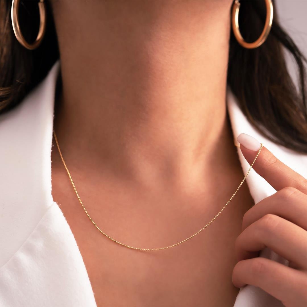 Tırnak Makası 14 Ayar Altın Zincir 