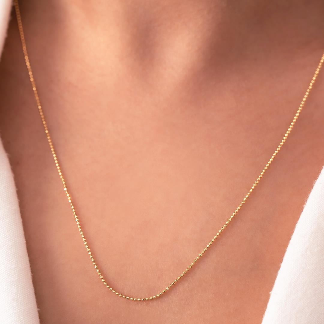 Tırnak Makası 14 Ayar Altın Zincir 