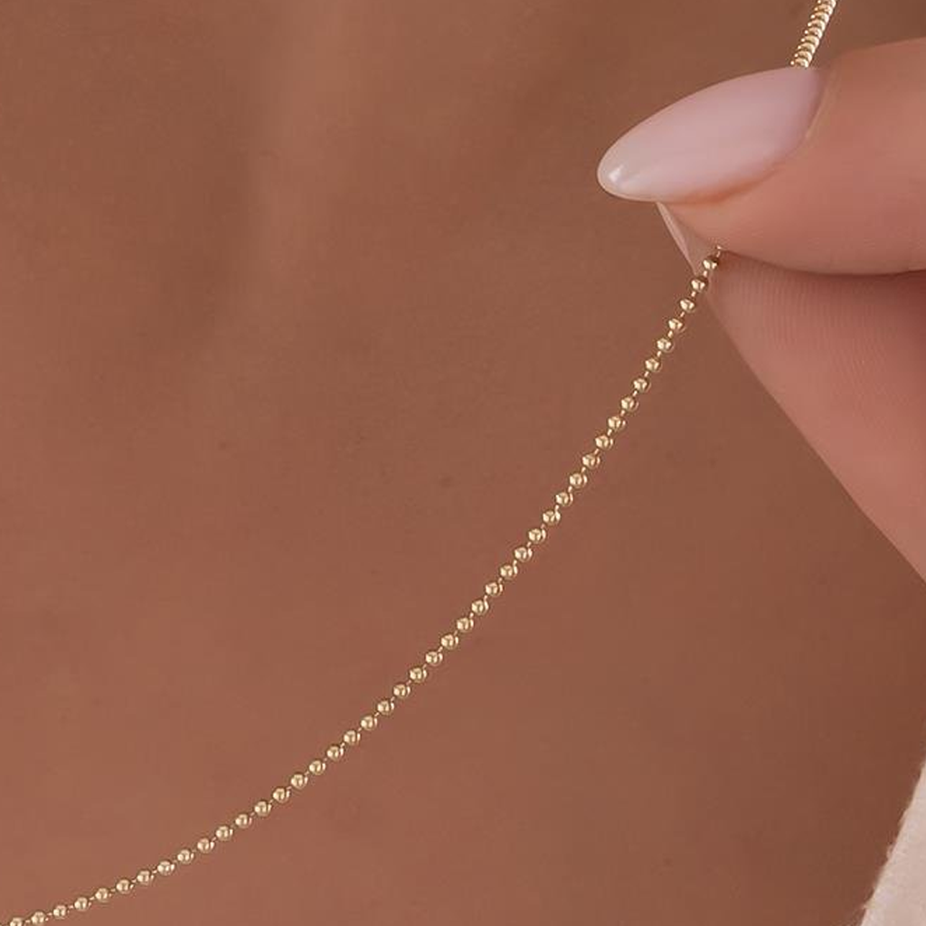 Tırnak Makası Zincir 14 Ayar Altın 1 Mm