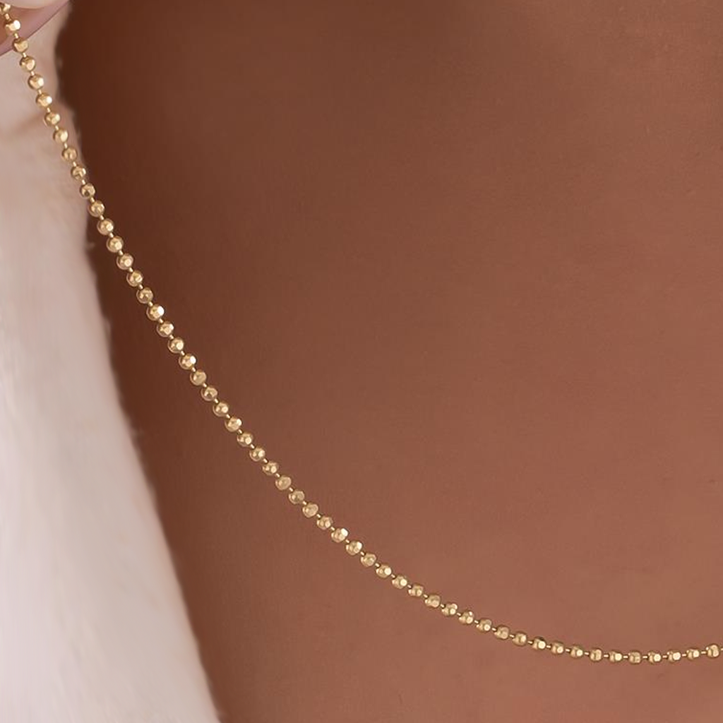 Tırnak Makası Zincir 14 Ayar Altın 1,5 Mm