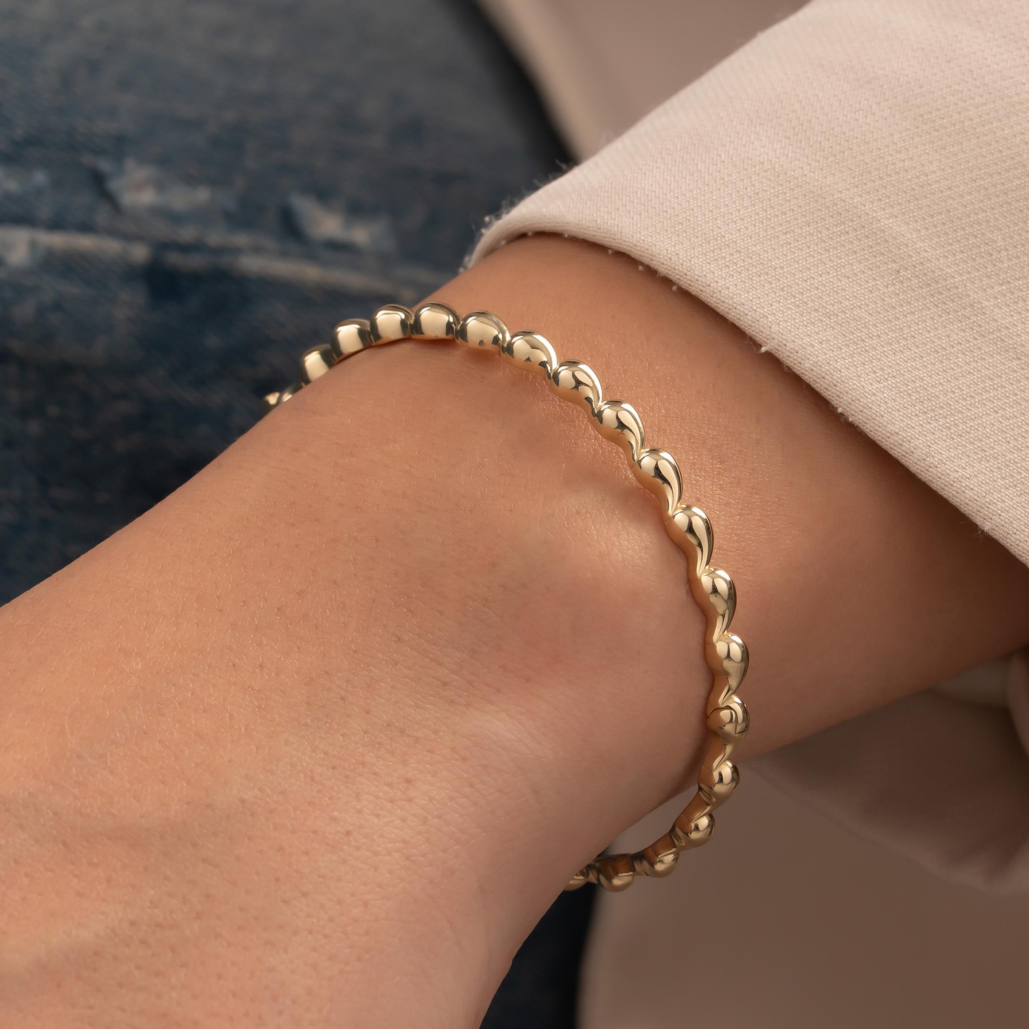 Top Top 14 Ayar Altın Kelepçe