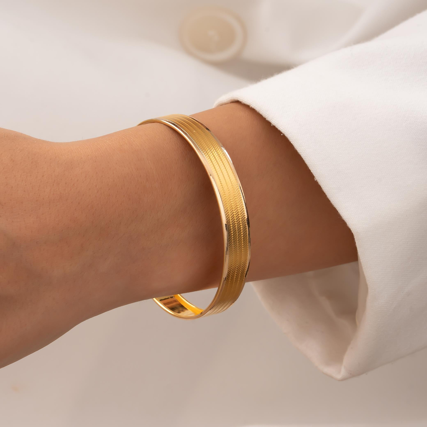 Trabzon Desenli 14 Ayar Altın Bilezik